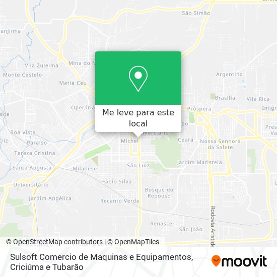 Sulsoft Comercio de Maquinas e Equipamentos mapa