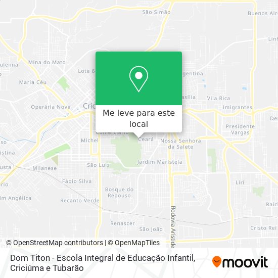 Dom Titon - Escola Integral de Educação Infantil mapa