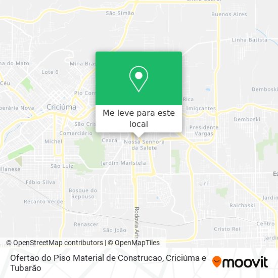 Ofertao do Piso Material de Construcao mapa