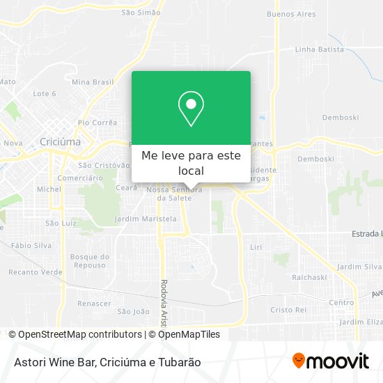 Astori Wine Bar mapa