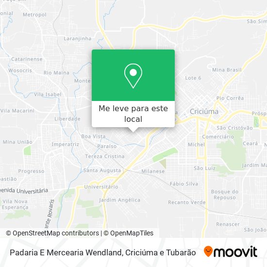 Padaria E Mercearia Wendland mapa