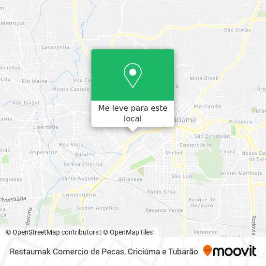 Restaumak Comercio de Pecas mapa