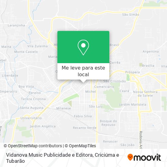 Vidanova Music Publicidade e Editora mapa