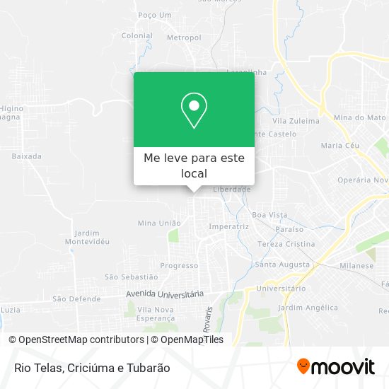 Rio Telas mapa