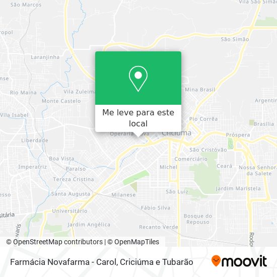 Farmácia Novafarma - Carol mapa