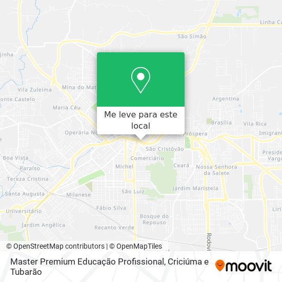 Master Premium Educação Profissional mapa