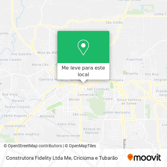 Construtora Fidelity Ltda Me mapa