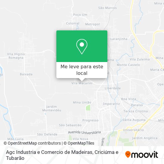 Agc Industria e Comercio de Madeiras mapa