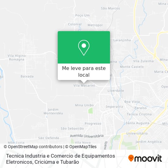 Tecnica Industria e Comercio de Equipamentos Eletronicos mapa