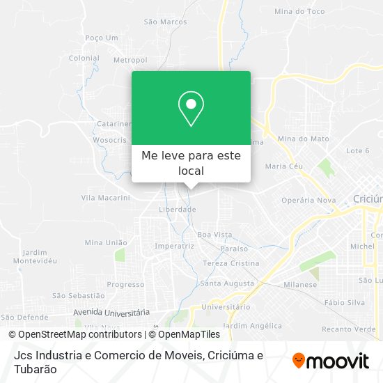 Jcs Industria e Comercio de Moveis mapa