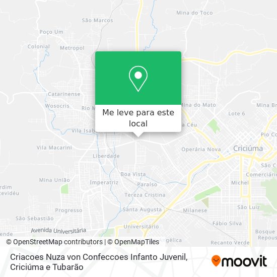 Criacoes Nuza von Confeccoes Infanto Juvenil mapa