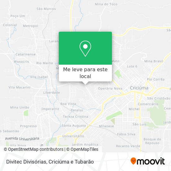 Divitec Divisórias mapa