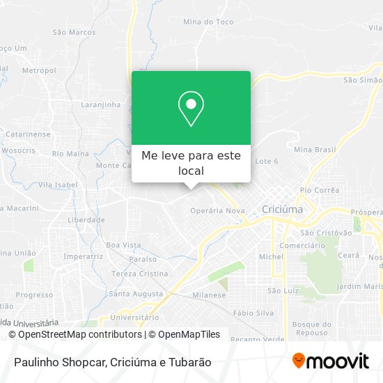 Paulinho Shopcar mapa