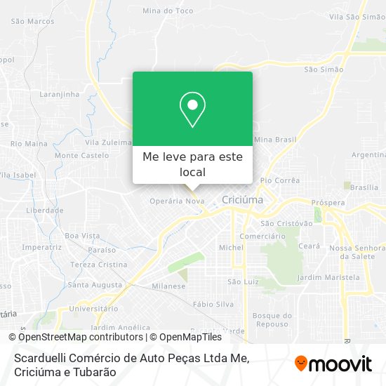 Scarduelli Comércio de Auto Peças Ltda Me mapa