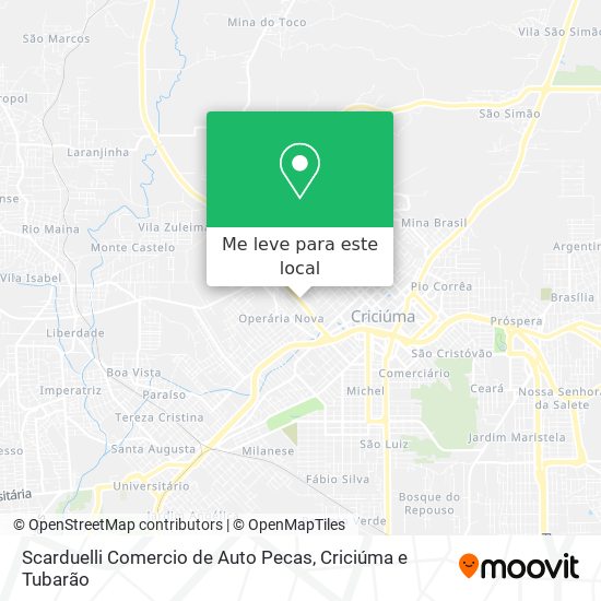 Scarduelli Comercio de Auto Pecas mapa