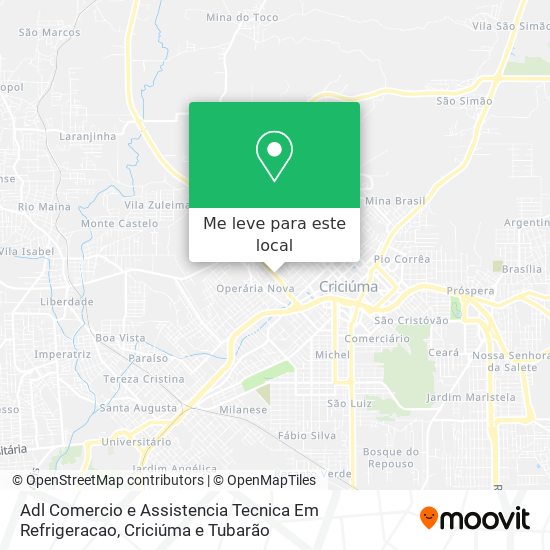 Adl Comercio e Assistencia Tecnica Em Refrigeracao mapa