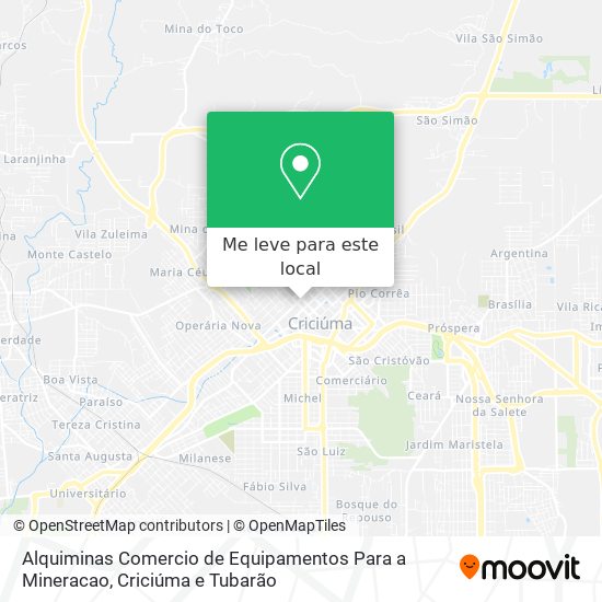 Alquiminas Comercio de Equipamentos Para a Mineracao mapa