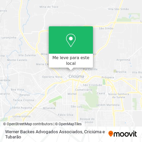 Werner Backes Advogados Associados mapa