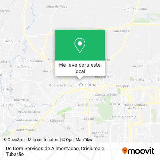 De Bom Servicos de Alimentacao mapa