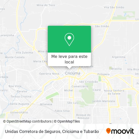 Unidas Corretora de Seguros mapa