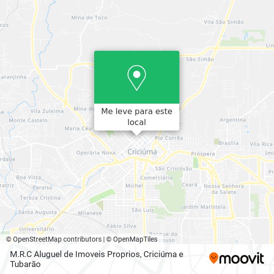 M.R.C Aluguel de Imoveis Proprios mapa