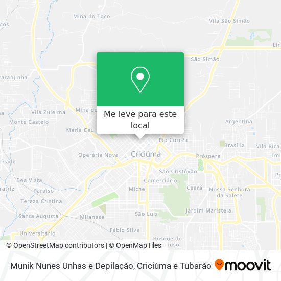 Munik Nunes Unhas e Depilação mapa