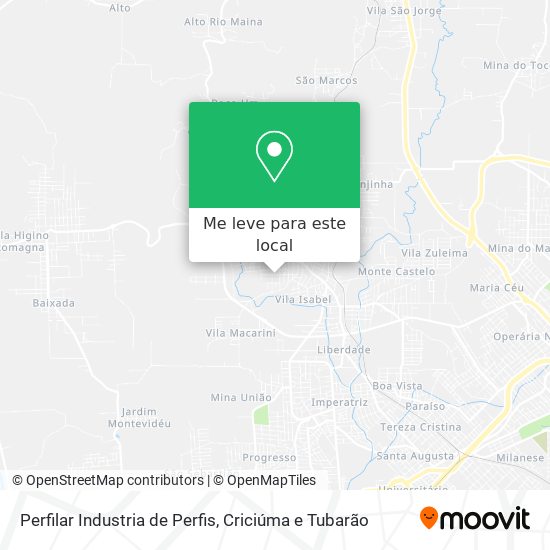 Perfilar Industria de Perfis mapa