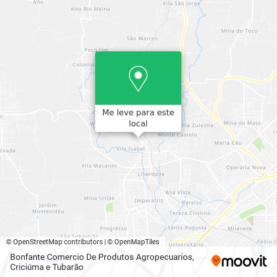 Bonfante Comercio De Produtos Agropecuarios mapa