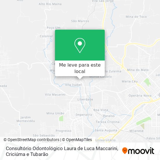 Consultório Odontológico Laura de Luca Maccarini mapa