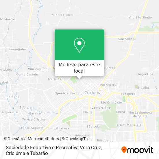 Sociedade Esportiva e Recreativa Vera Cruz mapa