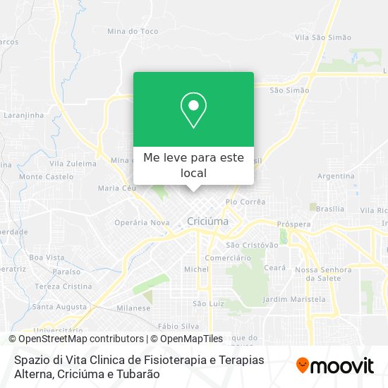 Spazio di Vita Clinica de Fisioterapia e Terapias Alterna mapa