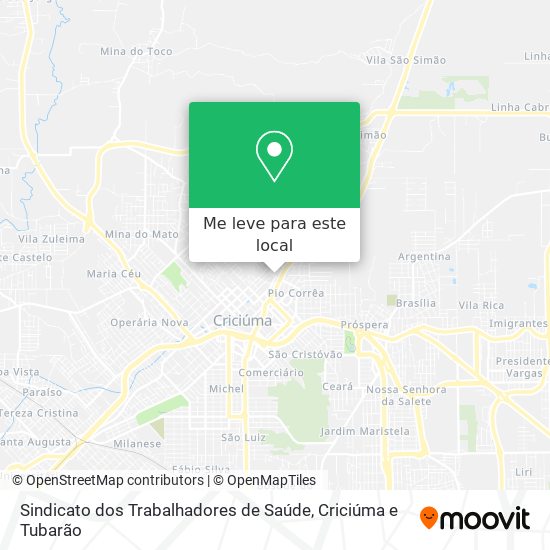 Sindicato dos Trabalhadores de Saúde mapa