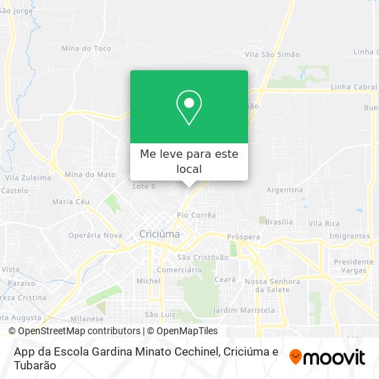 App da Escola Gardina Minato Cechinel mapa