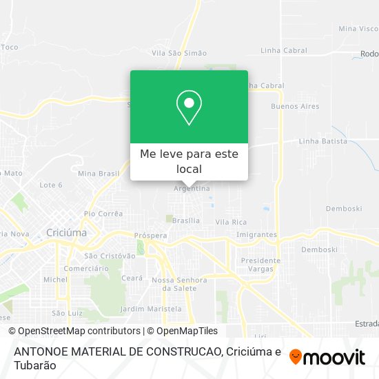 ANTONOE MATERIAL DE CONSTRUCAO mapa