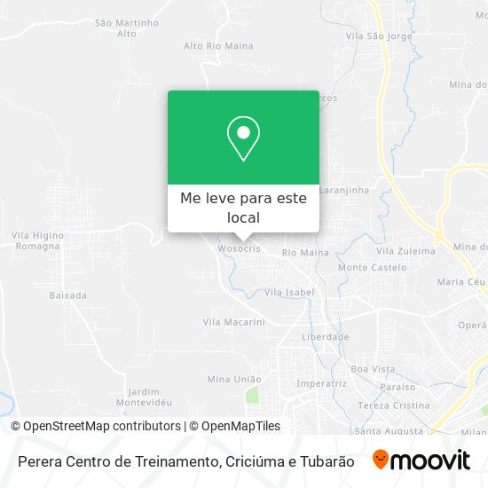 Perera Centro de Treinamento mapa