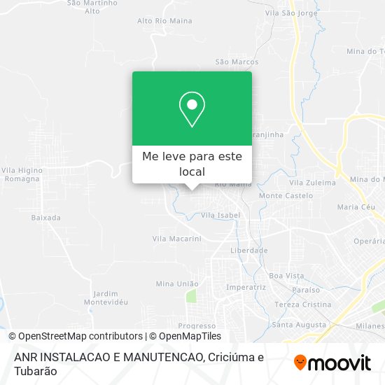 ANR INSTALACAO E MANUTENCAO mapa