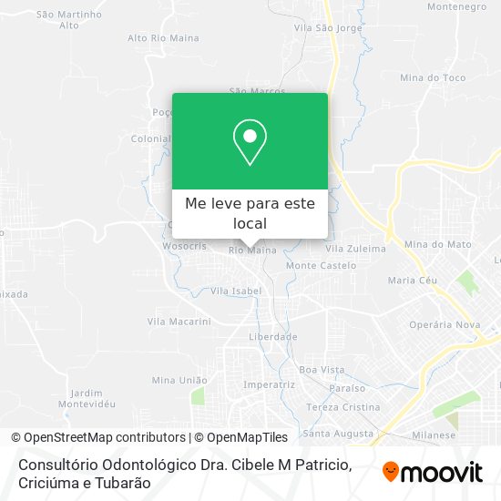 Consultório Odontológico Dra. Cibele M Patricio mapa