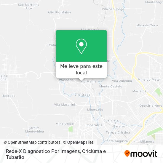 Rede-X Diagnostico Por Imagens mapa