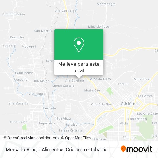 Mercado Araujo Alimentos mapa