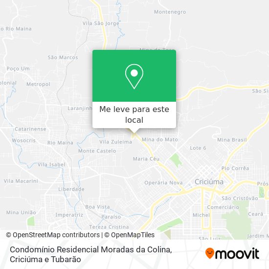 Condomínio Residencial Moradas da Colina mapa