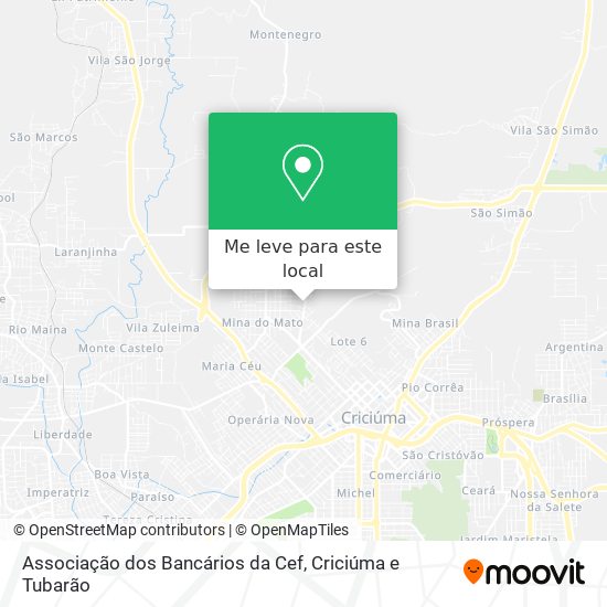 Associação dos Bancários da Cef mapa