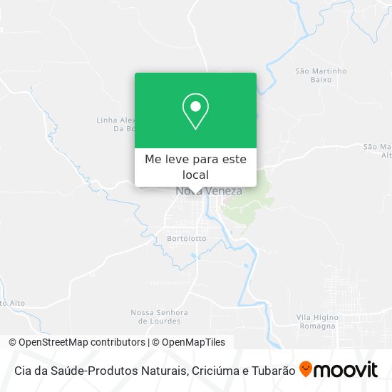 Cia da Saúde-Produtos Naturais mapa