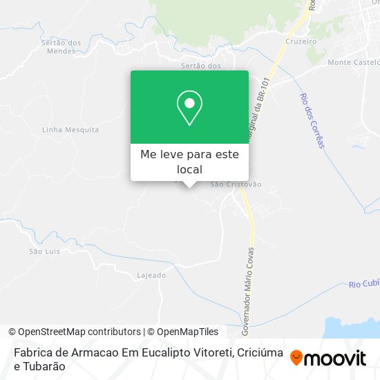Fabrica de Armacao Em Eucalipto Vitoreti mapa