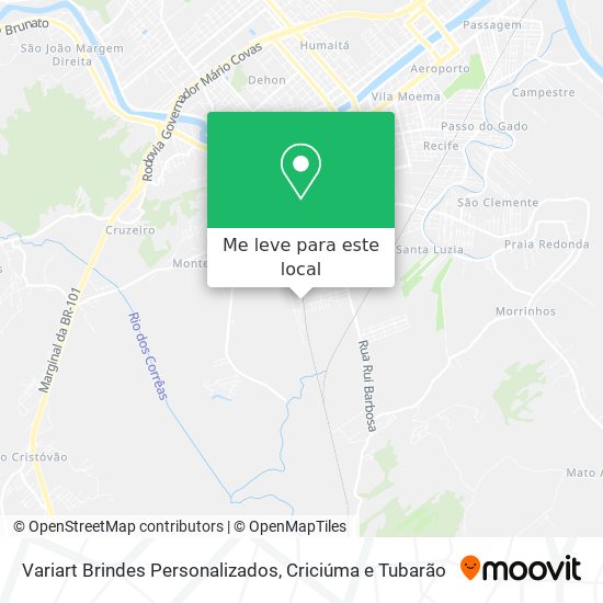 Variart Brindes Personalizados mapa