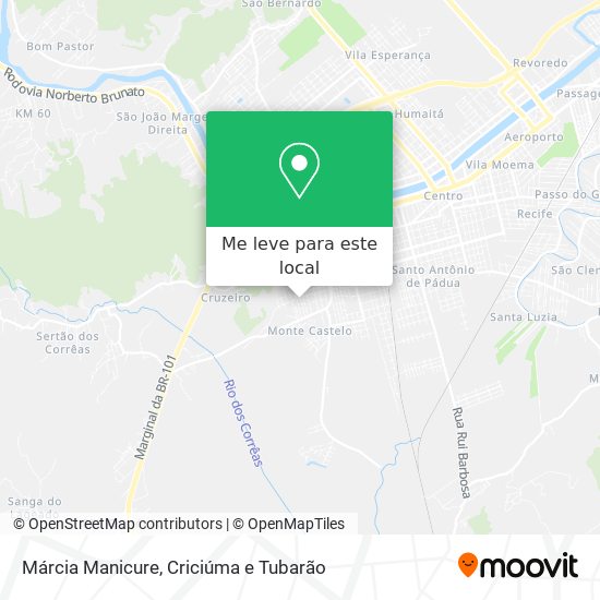 Márcia Manicure mapa