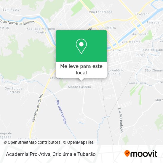 Academia Pro-Ativa mapa