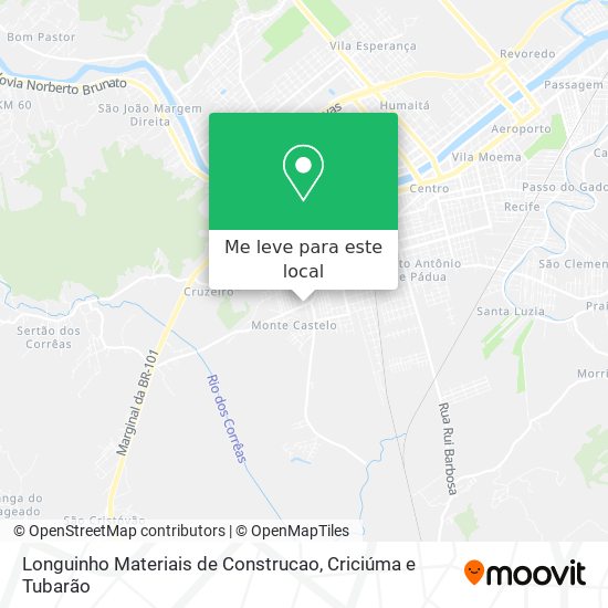 Longuinho Materiais de Construcao mapa