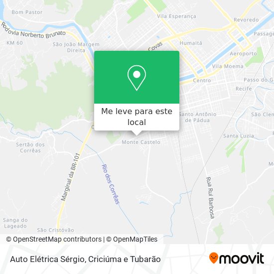 Auto Elétrica Sérgio mapa