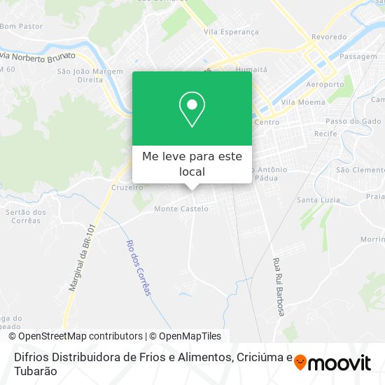 Difrios Distribuidora de Frios e Alimentos mapa