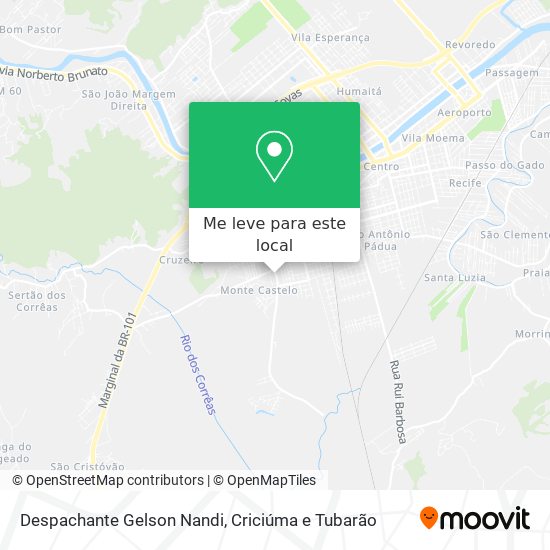 Despachante Gelson Nandi mapa